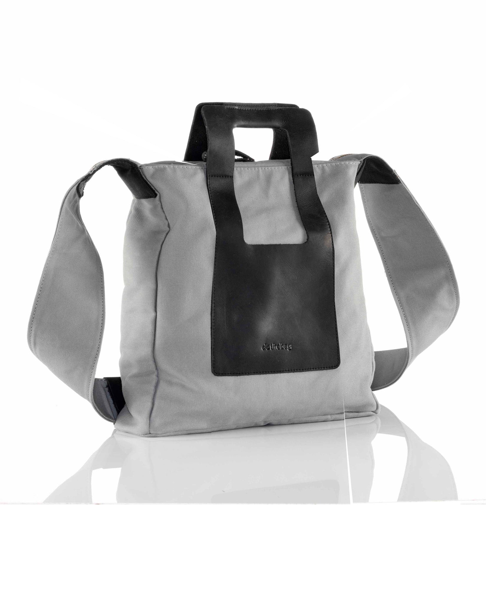 harolds-kraud-tentbag-shoppingbag-shopper-schwarz-stoff-leder image 2