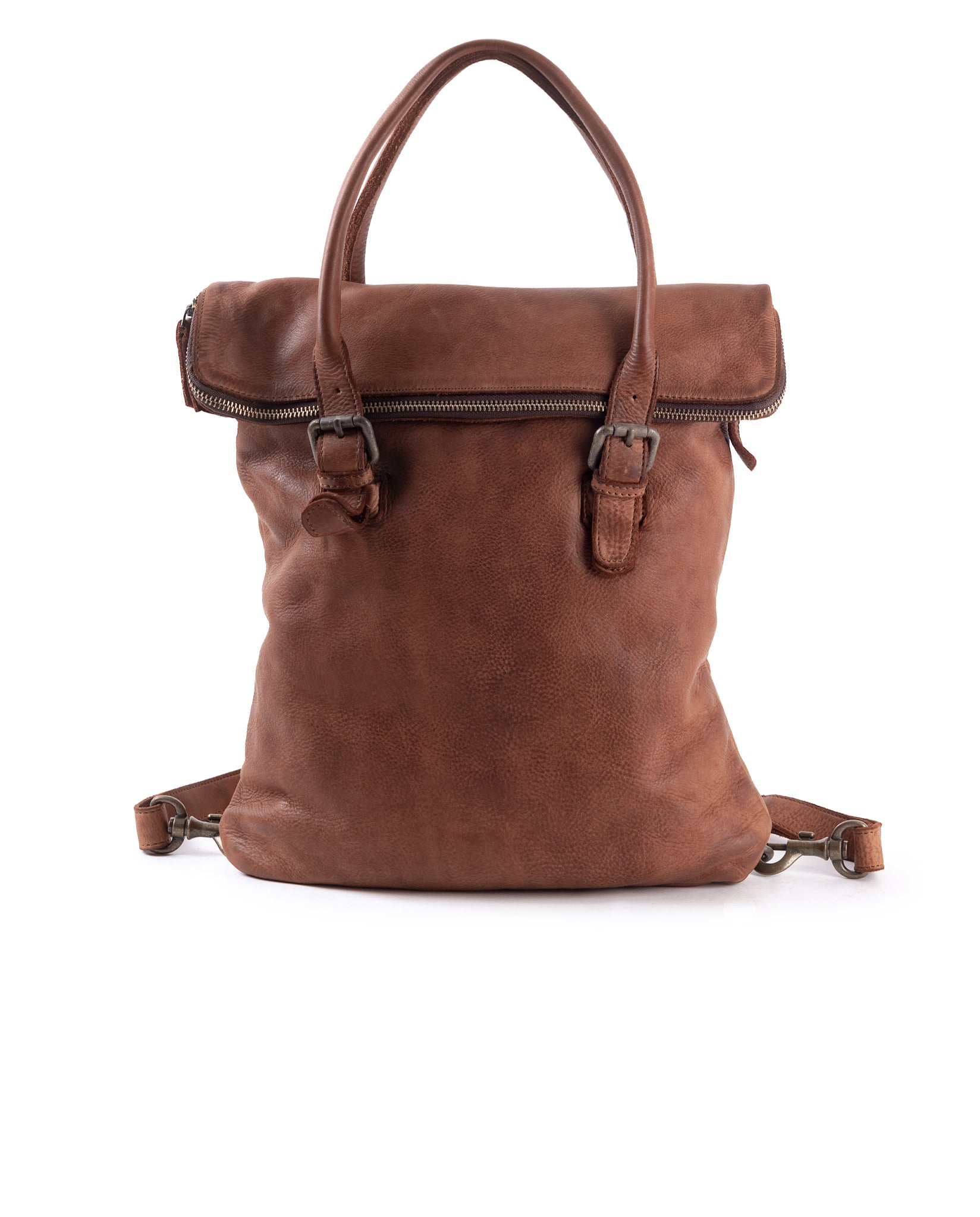 harolds-submarine-backpack-flap-lederrucksack-cognac image 1