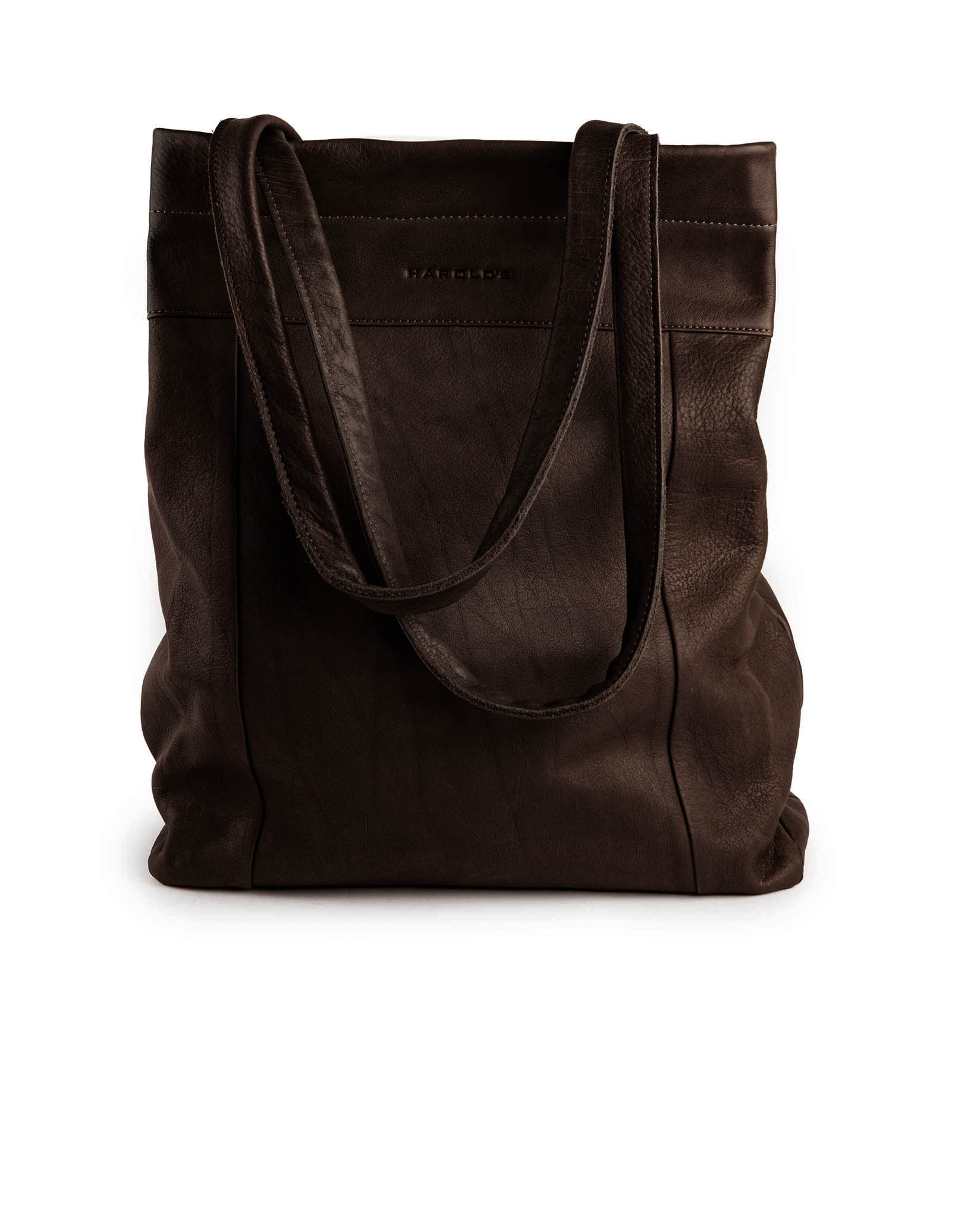 harolds-chacoral-smooth-marktshopper-einkaufstasche-schwarz-leder image 5